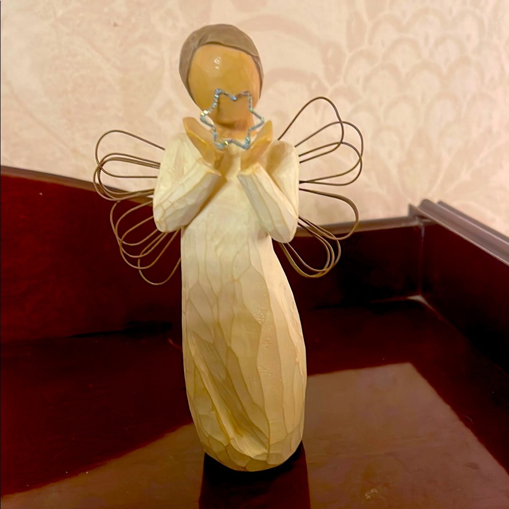 Willow Tree Angel Figurine with Star— bright star